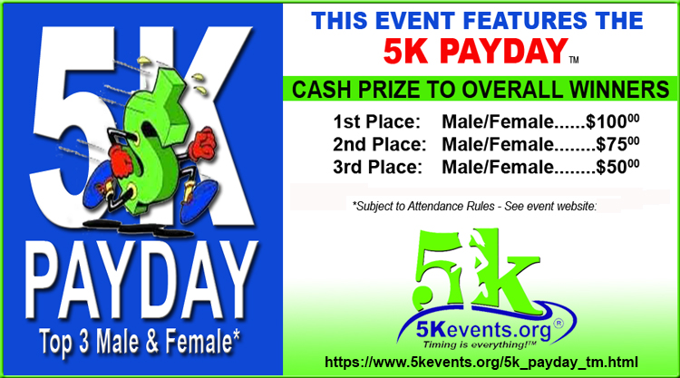 5K events cash awards